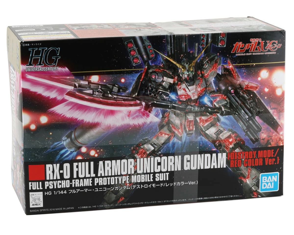 Bandai Spirits HGUC Unicorn Armour Gundam 1/144 Action Figure Model Kit - Image 2