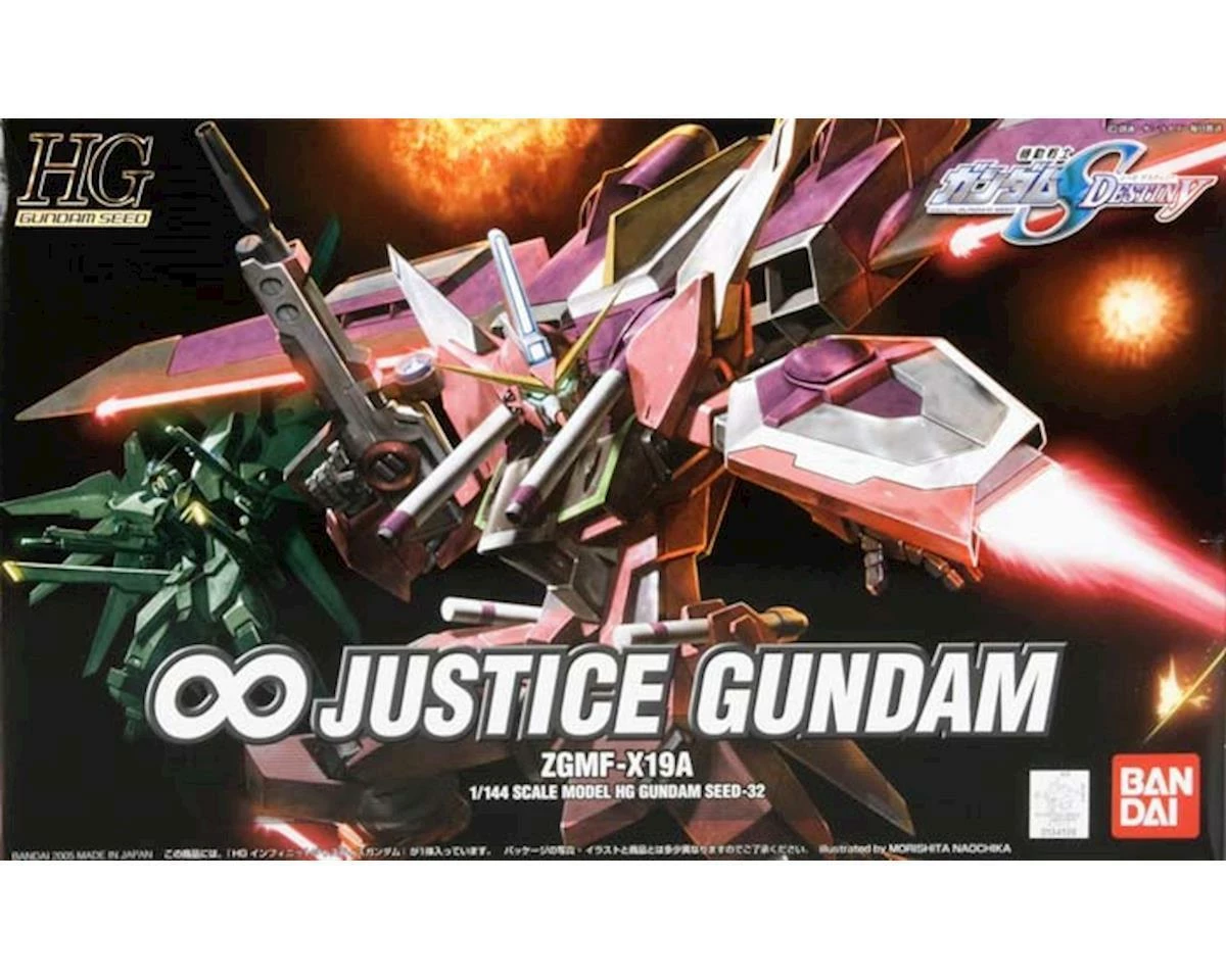 Bandai Spirits #32 ZGMF-X19A Infinite Justice Gundam 1/144 High Grade Action Figure Model Kit