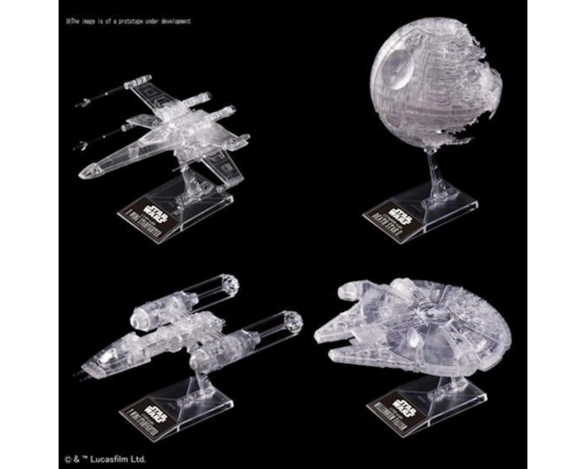Bandai Spirits Wars Clear Vehicle Set (Return Of The Jedi Edition)