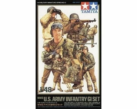 Tamiya 1/48 WWII US Army Infantry GI Figure Set (15)