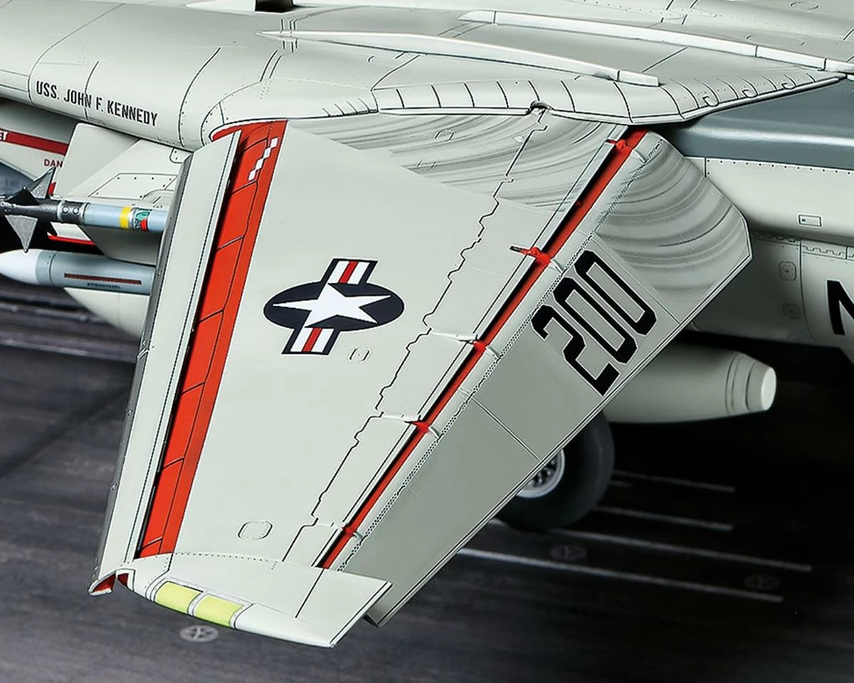 Tamiya 1/48 Grumman F-14A Tomcat Model Jet Kit W/Carrier Launch Set (Late Model) - Image 2