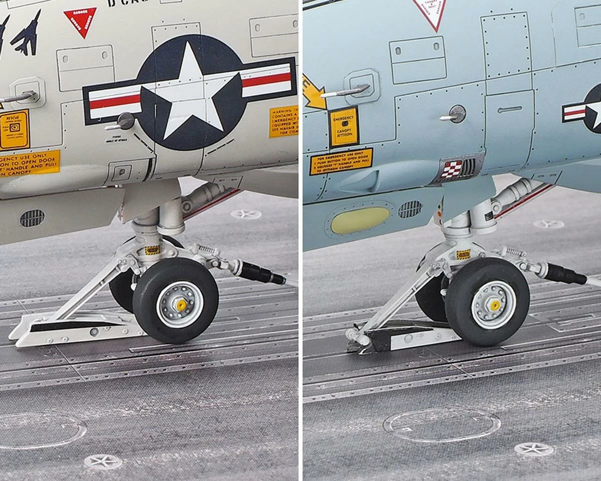 Tamiya 1/48 Grumman F-14A Tomcat Model Jet Kit W/Carrier Launch Set (Late Model) - Image 5